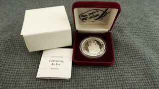 Anne Doyle Steamboat Commemorative Silver Bullion Coin - 1 Troy Oz.  In Case