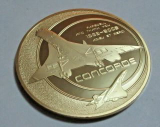 ' Concorde ' Farewell Medal - Final Flight - Proof - Large 70mm - 110g - Ltd Edt 3