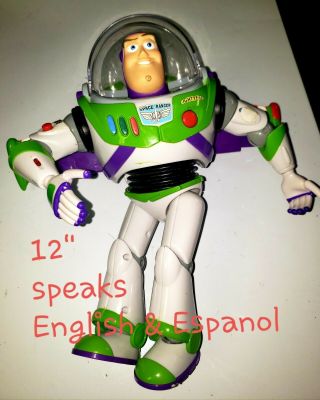 Disney Toy Story English/ Spanish Talking Buzz Lightyear 12 "