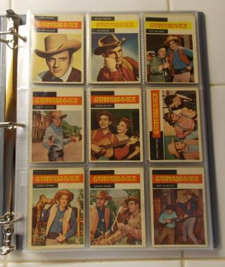 1958 Topps Tv Westerns Complete 71 Card Trading Set