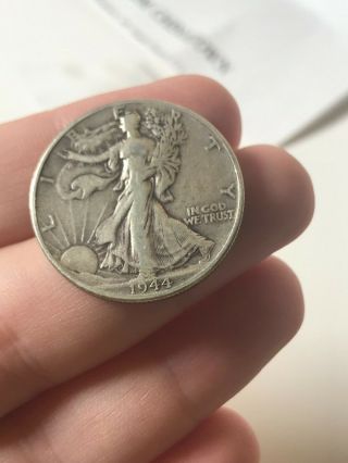Scarce Vintage Silver Walking Liberty Chinatown Half By Johnson Coin Magic Trick 8