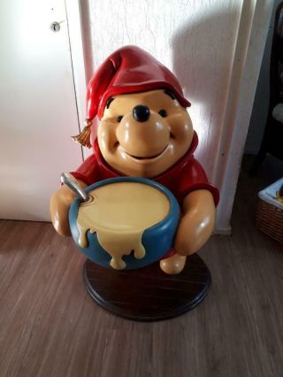 Winnie The Pooh Life Size Big Fig Waiter Store Display Honey Pot Walt Disney