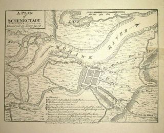 1760 LAND DEED Revolutionary War SCHENECTADY NY Vrooman MOHAWK RIVER Survey MAP 6