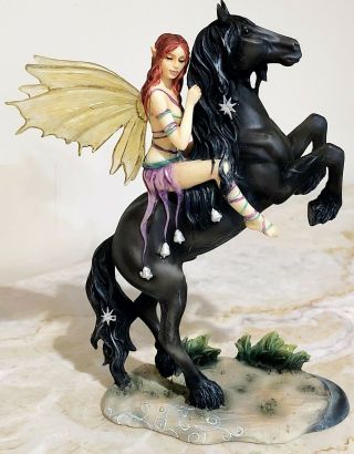 Dragonsite - Dawn Dancing - Ltd Edition 158/4800 - Fairy Riding Horse Figurine