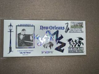 1990 Orleans Jazz Heritage Fest Envelope Honoring Jelly Roll Morton