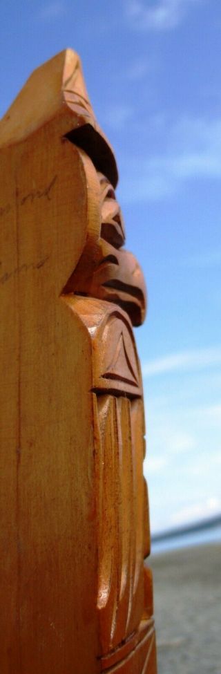 Pacific Northwest Coast First Nations native cedar Ray Williams model Totem Pole 3