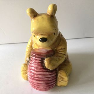 Vintage Disney Winnie The Pooh Ceramic Piggy Bank Hunny Pot Charpente