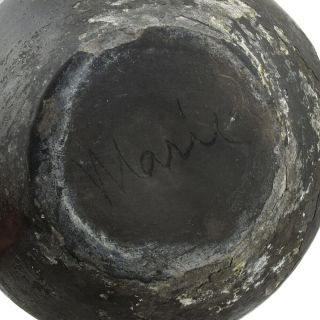 RARE STYLE of Maria Martinez - San Ildefonso Black on Black Kiva Jar,  c.  1920s 7