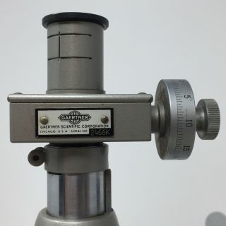 Gaertner Scientific Traveling Microscope - Precision Comparator - Filar Eyepiece 11