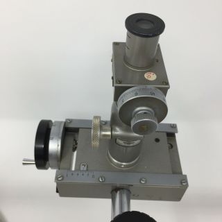 Gaertner Scientific Traveling Microscope - Precision Comparator - Filar Eyepiece 6