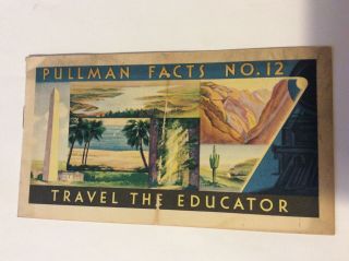 Vintage Pullman Facts No 12 Booklet Travel The Educator