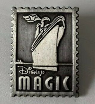 Disney Cruise Line - Magic Ship - Pewter Stamp Dcl Pin
