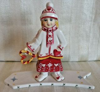Villeroy & Boch Scandinavia Children Porcelain Christmas Ornament