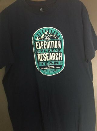 Disney Parks Animal Kingdom Expedition Everest Yeti Division Blue T - Shirt - Xl