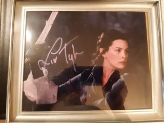 Lord Of The Rings " Autographed 8 X 10 Photograph Liv Tyler (arwen) Framed