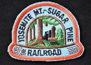 Vintage Railroad Sew On Patch Yosemite Mt Sugar Pine Railroad Ca Railroadiana 2 "