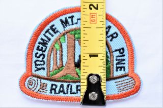 Vintage Railroad Sew On Patch Yosemite Mt Sugar Pine Railroad CA Railroadiana 2 