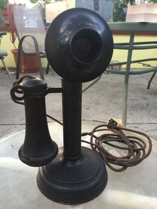 Antique Kellogg Candlestick Telephone Pat’d 1901,  1907,  1908