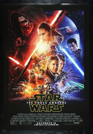 Star Wars The Force Awakens Cinemasterpieces 2015 Big Heads Version Movie Poster