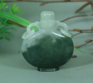 Cert ' d Untreated Green Nature A jadeite Jade Sculpture bottle 瓶 z062222 3