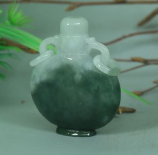 Cert ' d Untreated Green Nature A jadeite Jade Sculpture bottle 瓶 z062222 4