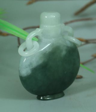 Cert ' d Untreated Green Nature A jadeite Jade Sculpture bottle 瓶 z062222 5