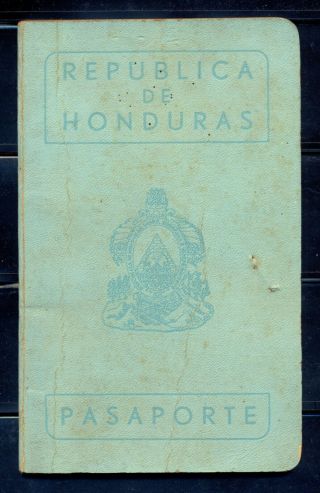 Honduras = Expired Passport Book Issued On 1968 Void For Communist Countries.