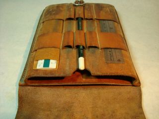 GFELLER Geologist Field Pouch c.  1946 - 49 w/Field Book,  Canvas Bag and Accessories 5