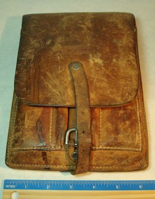 GFELLER Geologist Field Pouch c.  1946 - 49 w/Field Book,  Canvas Bag and Accessories 6