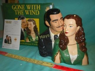 Gone With The Wind Ceramic Cookie Jar - Limited Edition Vandor,  Box/coa