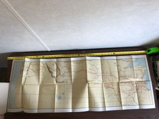 1914 Chicago Milwaukee St.  Paul Railway Company 50th Annual Report Fold - Out Map