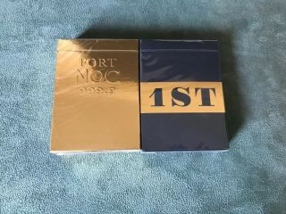 1 Deck Of 1st Playing Cards V2 By Chris Ramsay & 1 Deck Of Gold Fort Noc’s
