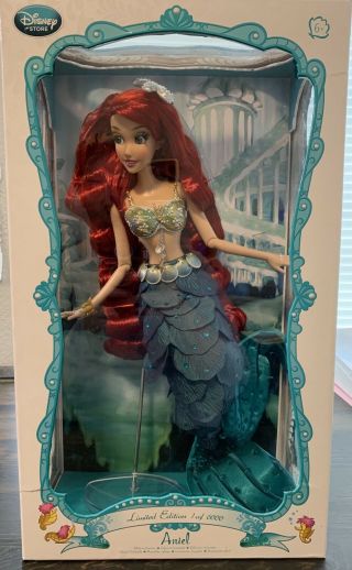 Disney Little Mermaid Ariel Doll 17  Limited Edition 6,  000 Nrfb