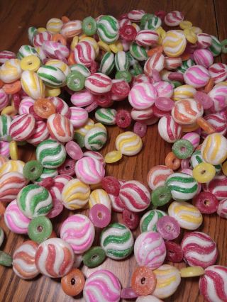 Vintage Blow Mold Colorful Candy Christmas Garland 40 Feet