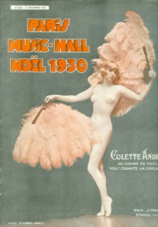 1930s Nudes Paris Show Girls Show Souvenir Booklet