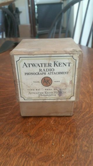 Mib 1920’s Atwater Kent Type 5v Loudspeaker Driver For Horn Or Phonograph