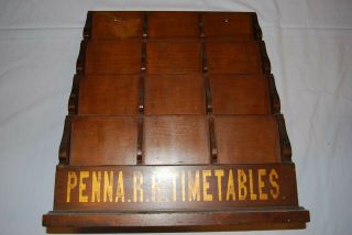 Pennsylvania Railroad Timetable Rack