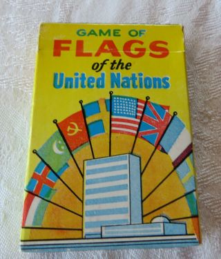 Card Game Of Flags Of The United Nations Complete With Instructions
