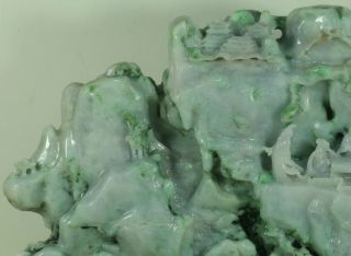 Cert ' d Untreated 2Color Nature jadeite Jade statue Sculpture landscape q75542Q6H 5