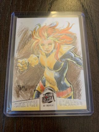 2018 Fleer Ultra X - Men Sketch Card - Artist: Don Mark Noceda 1 Of 1