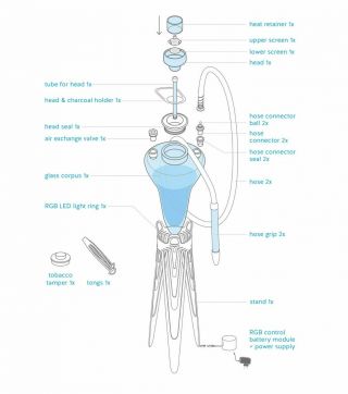Meduse Limited Series VERTICA Luxury Water Pipe / Hookah / Shisha 7