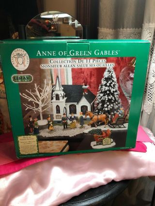 Anne Of Green Gables Mr Allen Greets His Flock Lemax Christmas Village Set11pc