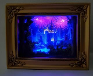 Disney Olszewski Sleeping Beauty Castle Gallery Of Light Box Disneyland Rare