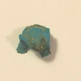 Vintage Native American Utah Small Turquoise Frog Fetish