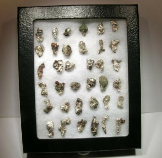 GROUP OF 36 SILVER & COPPER NUGGETS: MOHAWK MINE,  KEWEENAW CO. ,  MICHIGAN - NR 2