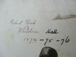 An Antique Victorian Scrap Album - Robert Hind - Whetstone Hall - 1874 - 75 - 76 - Scrapbook 3