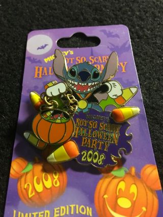 Disney Pin Halloween Party Stitch As Vampire Trick Or Treat Pumpkin Candy Corn