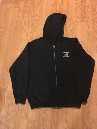 Colorado National Monument Black Zip Sweatshirt Jacket Coat Hoodie Size M