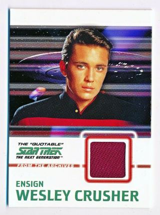 Star Trek The Next Generation Quotable Wesley Crusher Costume Red Variant C9