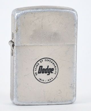 50 Years Of Service 1964 Dodge Automobiles Advertising Vintage Park Lighter